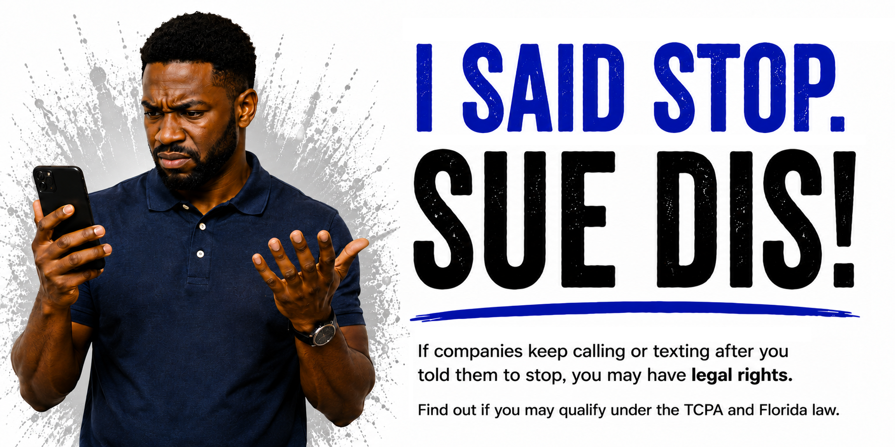 I Said Stop. Sue Dis!